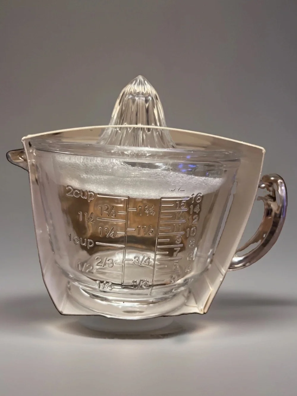 JOIE FOOTED GLASS CITRUS JUICER SET